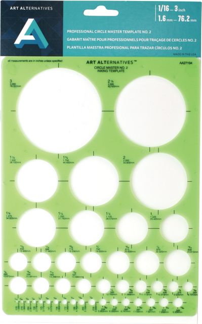 Drawing Template Ruler Circle Drafting Template Contains Lots of Circles  Various Drafting Templates Architects in 2023