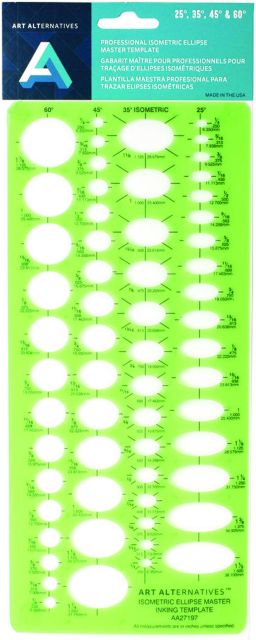 Template Isometric Elipse Master Ink Edge