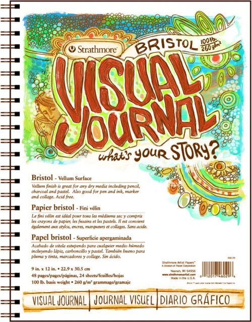 VISUAL JOURNAL BRISTOL VELLUM 9X12 48 PAGES