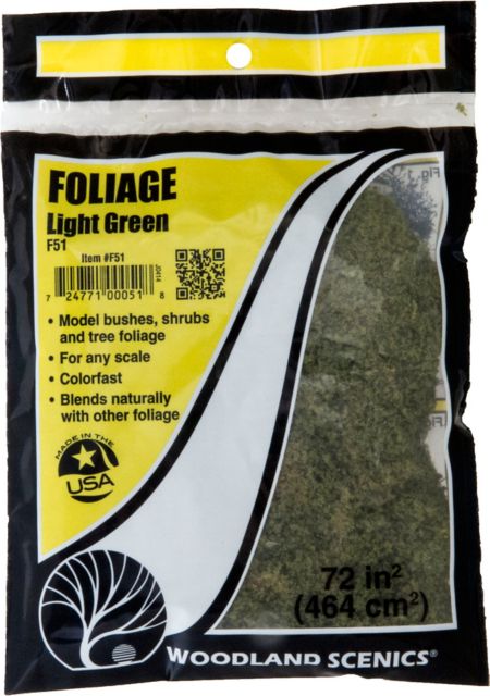MODELING FOLIAGE LIGHT GREEN
