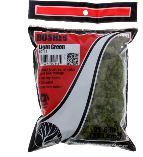MODELING LIGHT GREEN BUSHES CLUMP FOLIAGE