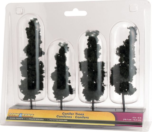 SCENE-A-RAMA CONIFER TREES 4-PACK