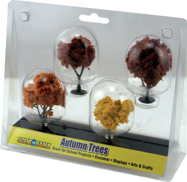 SCENE-A-RAMA AUTUMN TREES 4-PACK