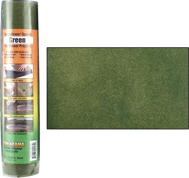 MODELING READYGREEN GRASS SHHETS 10.75X16.25