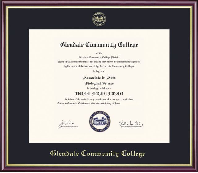 Glendale Community College 8" x 10" Academic Diploma Frame