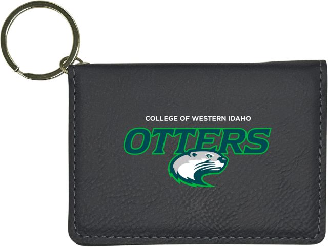 College of Western Idaho Leather ID Holder