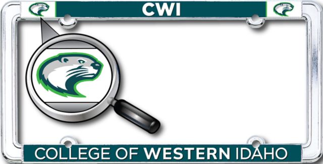 College of Western Idaho Thin Dome License Plate Frame