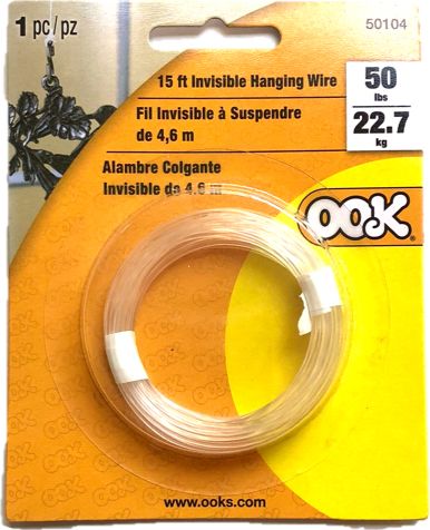 INVISIBLE HANGNG WIRE 50LB