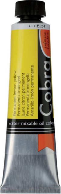 COBRA WATER MIXABLE OIL 40ML PERMANENT LEMON YELLOW