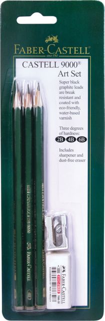 CASTELL GRAPHITE 9000 ART SET OF 3