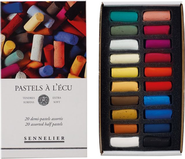 SENNELIER HALF STICK SOFT PASTEL SET 20 COLORS