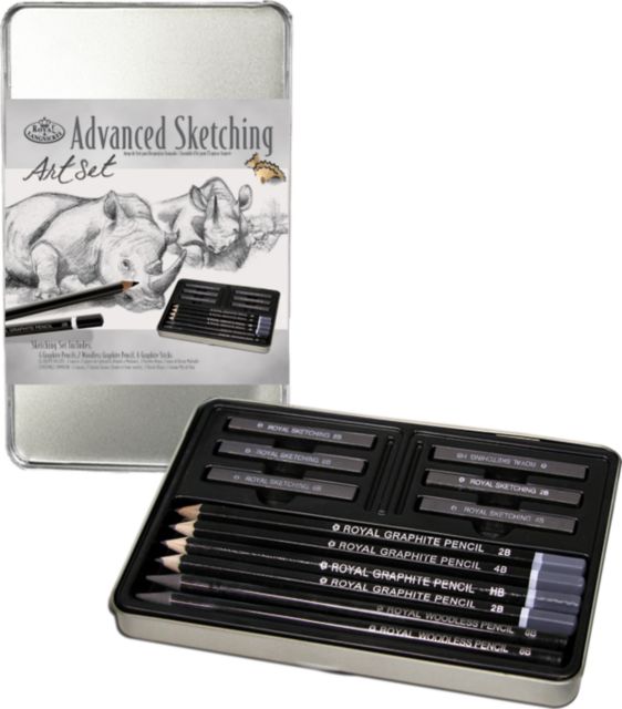 Graphite Sketching Small Tin Set