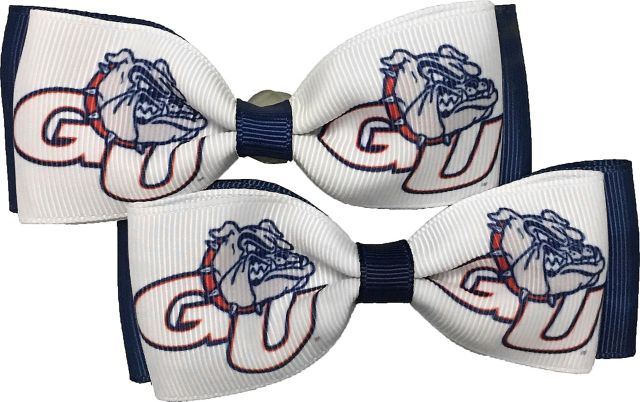 Gonzaga University Bulldogs Child Hair Bow - 2 Pack