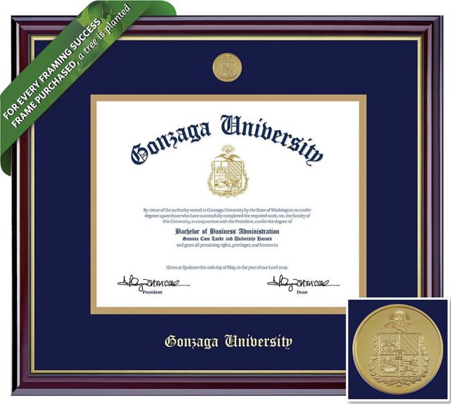 Gonzaga University 8 x 10" Windsor Diploma Frame (Fits Bachelor and Master Diplomas)"