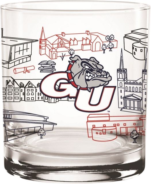Gonzaga University 14 oz. Rock Glass
