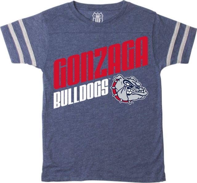 Gonzaga University Youth Boy's Bulldogs Backfield Short Sleeve T-Shirt