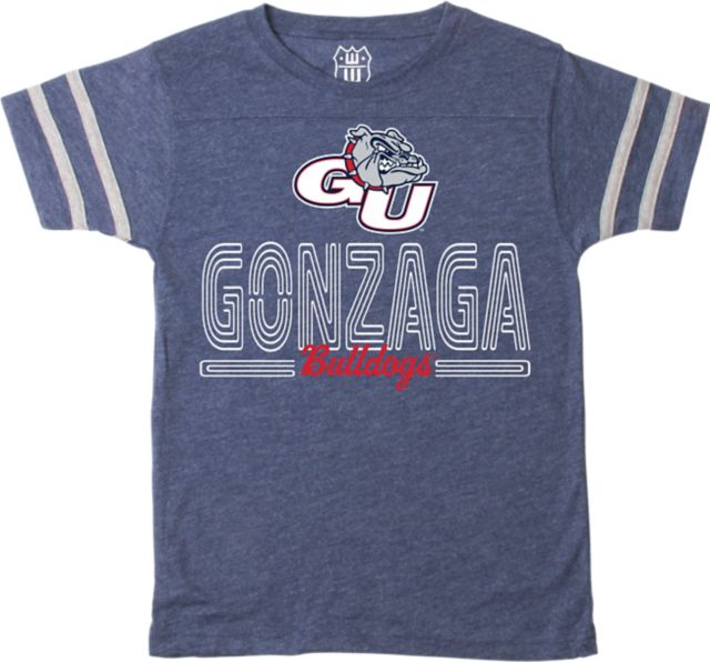 Gonzaga University Bulldogs Youth Backfield Short Sleeve T-Shirt