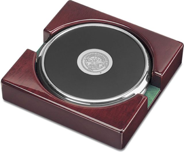 Two Round Silver Coaster - ONLINE ONLY