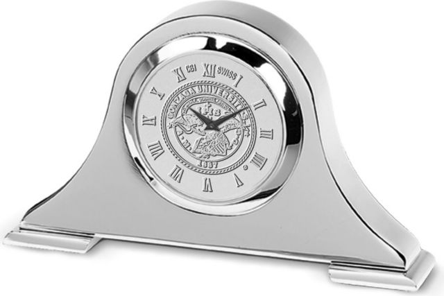 Silver Napoleon Desk Clock - ONLINE ONLY