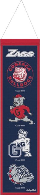 Gonzaga University 8 x 32 Wool Banner