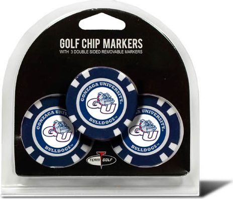 Gonzaga University Bulldogs Golf Ball Chip Markers 3-Count