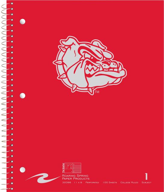 Gonzaga University Bulldogs Notebook 100-Sheet