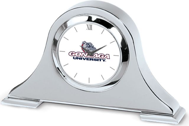 CSI Silver Napoleon Desk Clock With Colored Medallion - ONLINE ONLY