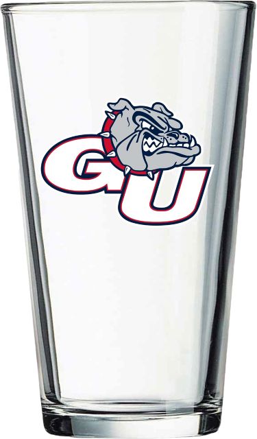 Gonzaga University Bulldogs 16 oz. Glass