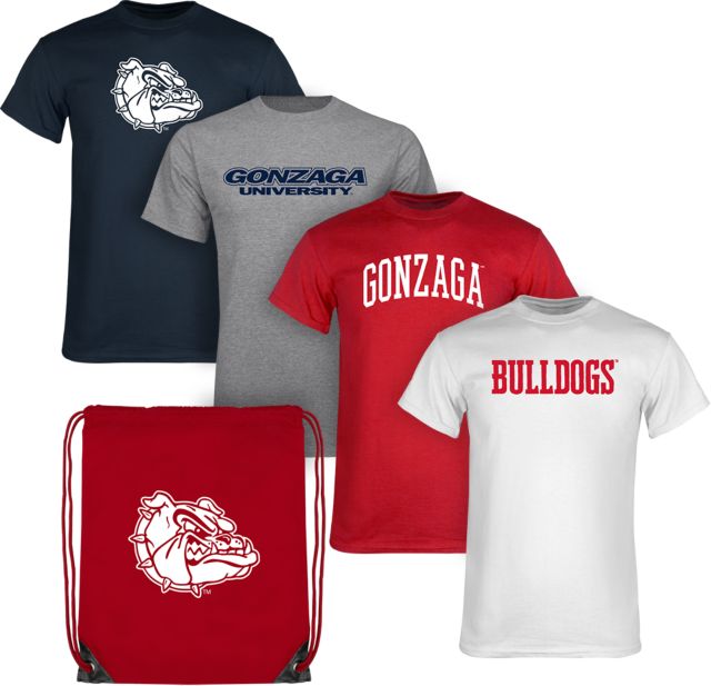 Gonzaga University Short Sleeve T-Shirts Color Out Pack