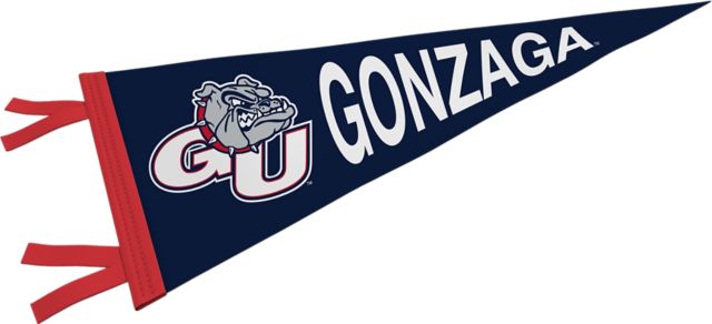 NCAA GONZAGA UNIVERSITY BULLDOGS LOGO PENNANT 12X30