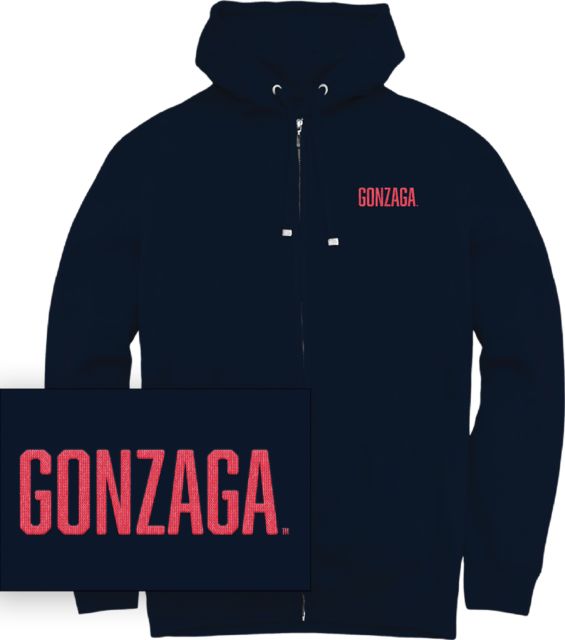 Gonzaga University Chainstitch Full Zip Hooded Sweatshirt