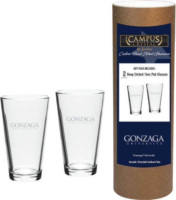 Arizona State University Sun Devils 16 oz. Crystal Glass Set of 2