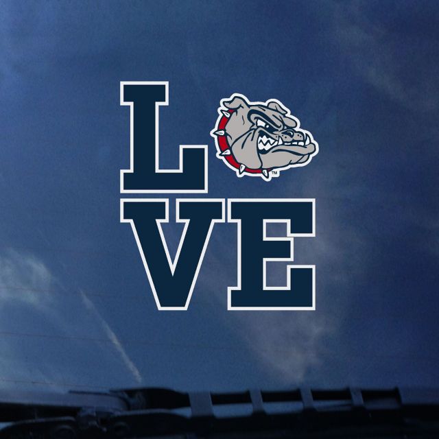 Gonzaga University Bulldogs 'Love' Decal