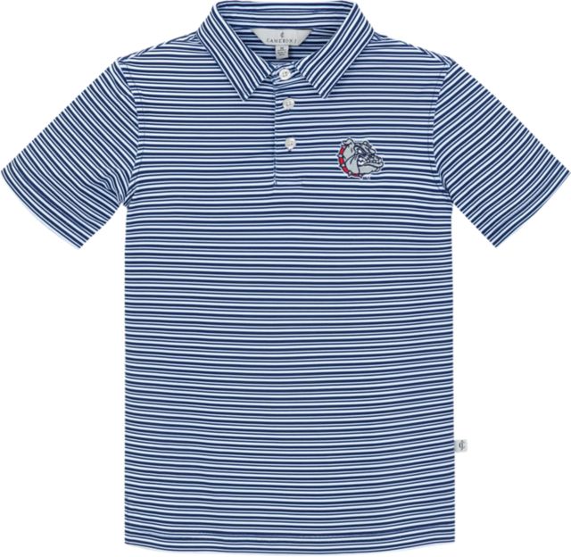 Gonzaga University Bulldogs Youth Striped Polo