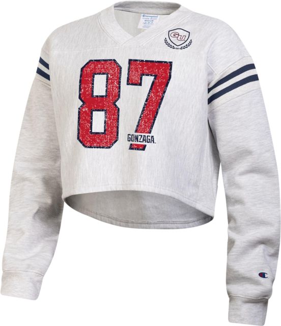Gonzaga University Women's Crop Crewneck Sweatshirt