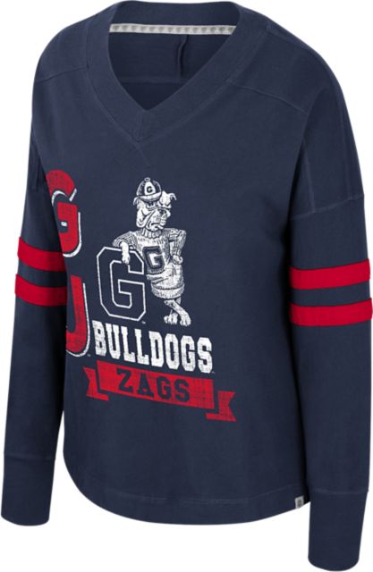 Gonzaga University Women's Violet Oversized Long Sleeve Knit T-Shirt