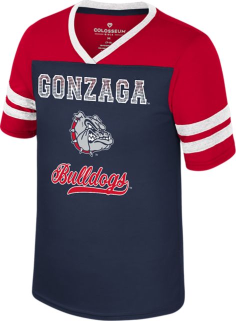 Gonzaga University Bulldogs Youth Girls Bling Short Sleeve T-Shirt