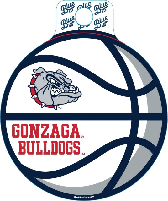 Gonzaga University Fullsize Basketball Sticker