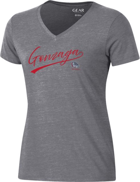 Gonzaga University Bulldogs Women's V-Neck Short Sleeve T-Shirt