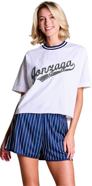 Gonzaga University Women's Sequin Short Sleeve T-Shirt