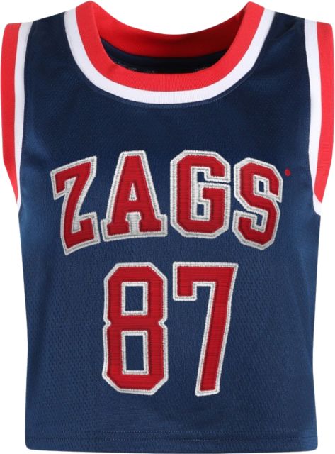 Gonzaga University Bulldogs Women's Cropped Basketball Jersey