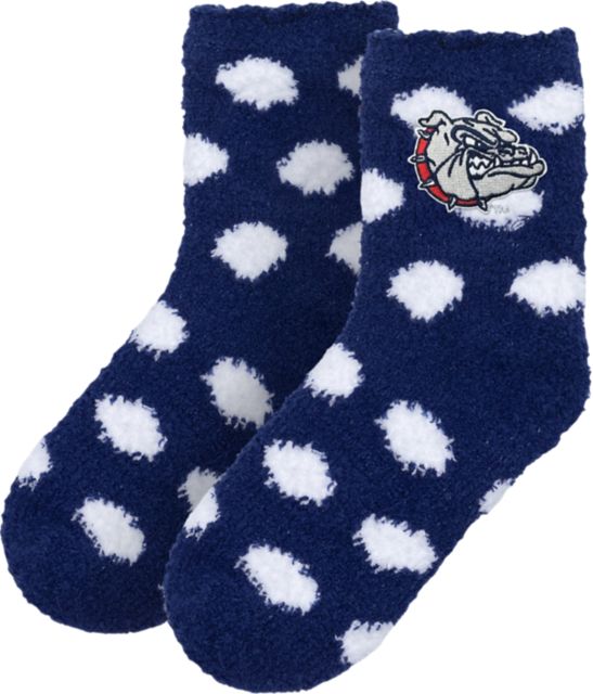 Gonzaga University Youth Fuzzy Dot Socks