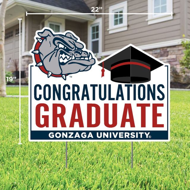 Gonzaga University Grad 22 x 19 Lawn Sign