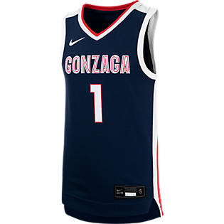 #1 Gonzaga Bulldogs Nike Youth Team Replica Basketball Jersey - Navy