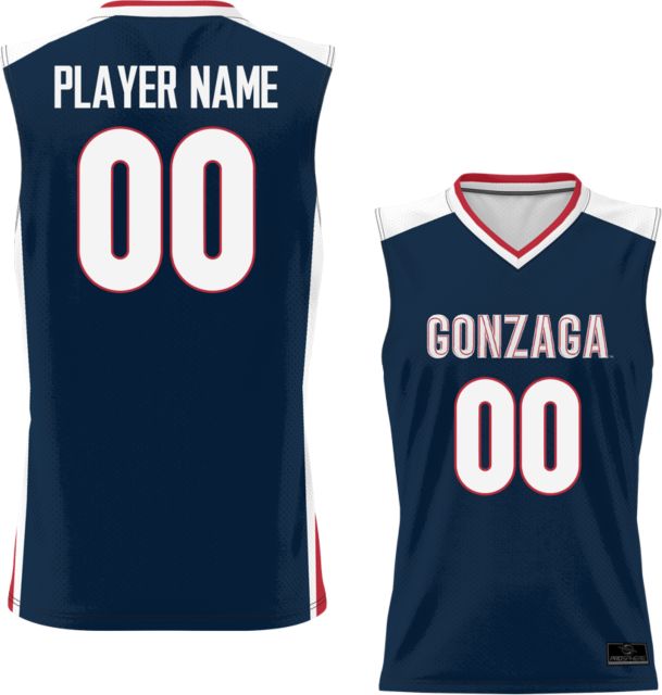 Gonzaga University Men's Basketball Player Name Replica Jersey