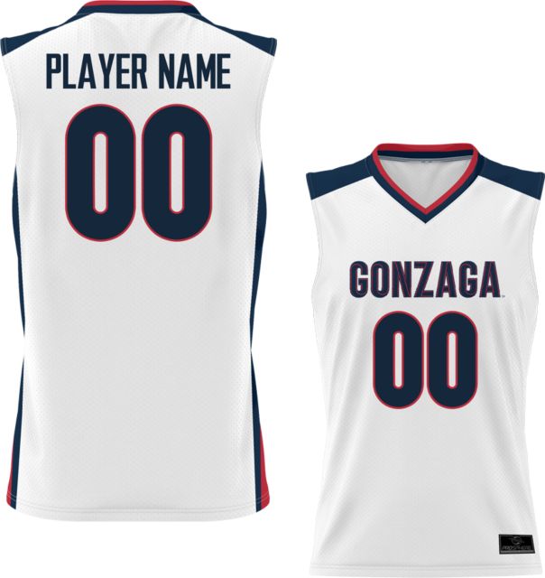 Gonzaga University Men's Basketball Player Name Replica Jersey