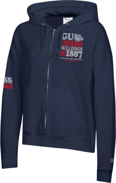 Gonzaga University Bulldogs Women's Full Zip Hooded Sweatshirt