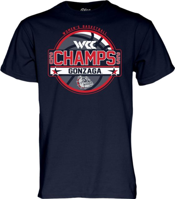Gonzaga University Women's Basketball 2025 WCC Regular Season Champions Short Sleeve T-Shirt
