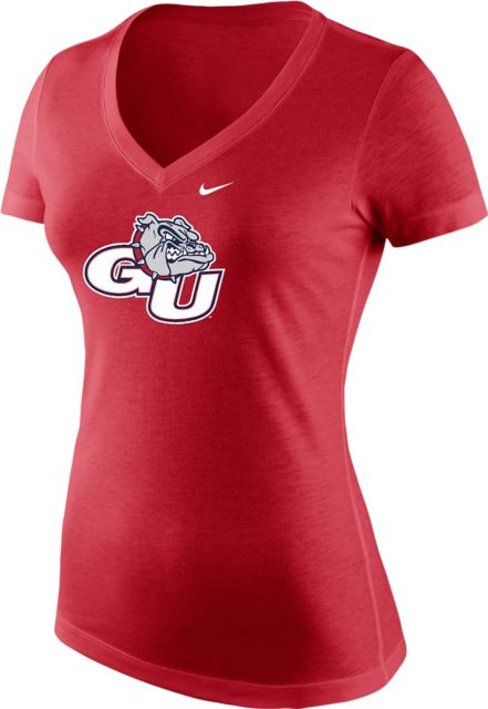 Gonzaga University Women's Tri-Blend V-Neck Short Sleeve T-Shirt