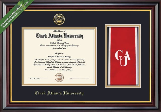 Framing Success Windsor 11 x 14 Current MA, BA w/Honors & (5/07-12/13) Doc Diploma and Stole Cut-out with Double Mat - ONLINE ONLY